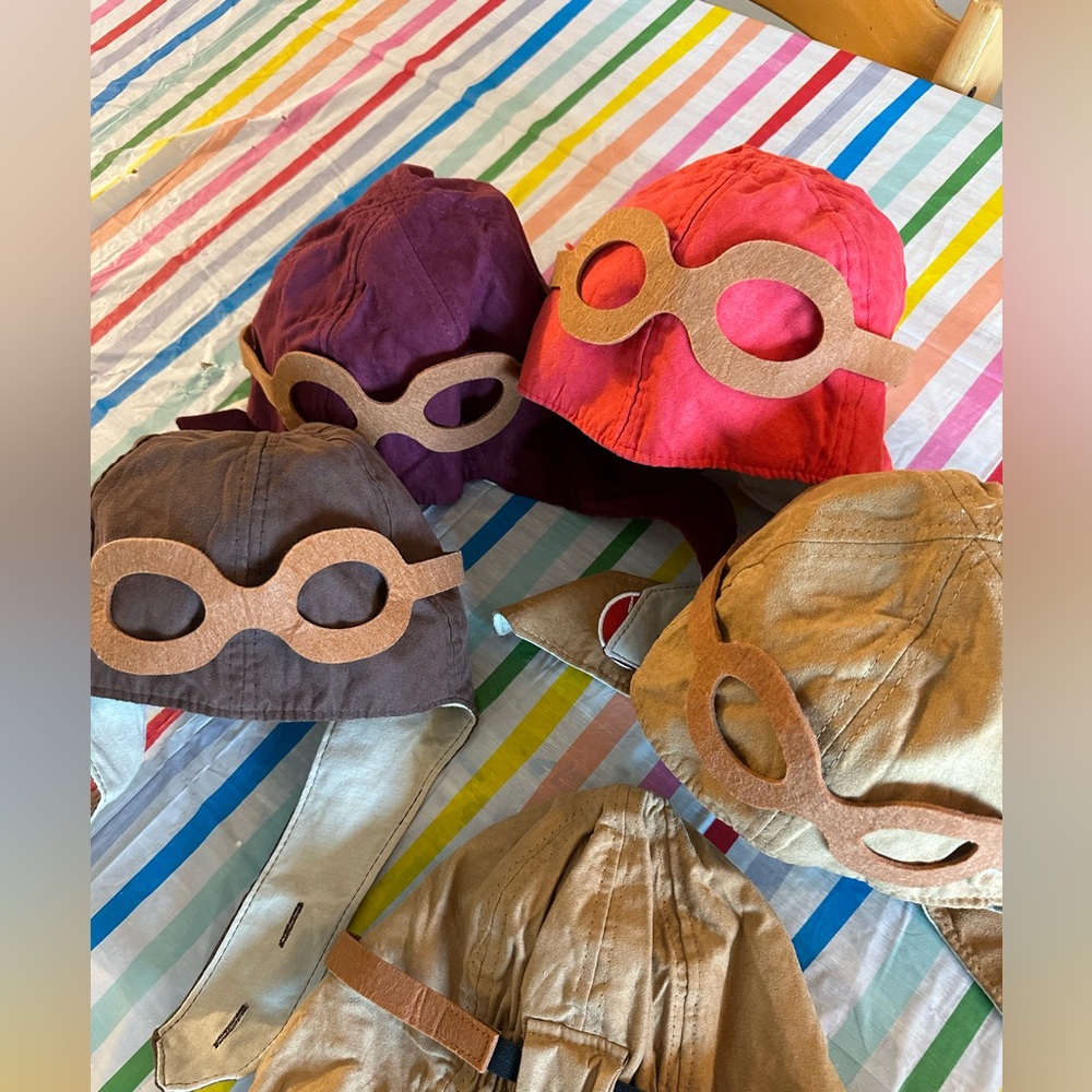 Suede Aviator Hat/Cap Felt Goggles Youth Pilot THY
Ages 3-12